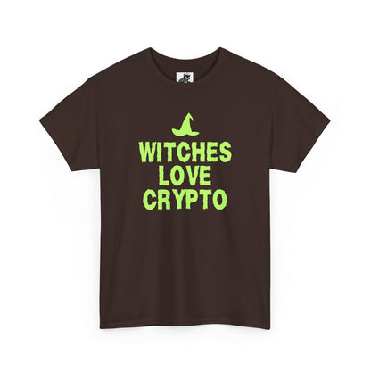 Witches Love Crypto (Version 2) Graphic Tee - Crypto Halloween Witch T-Shirt