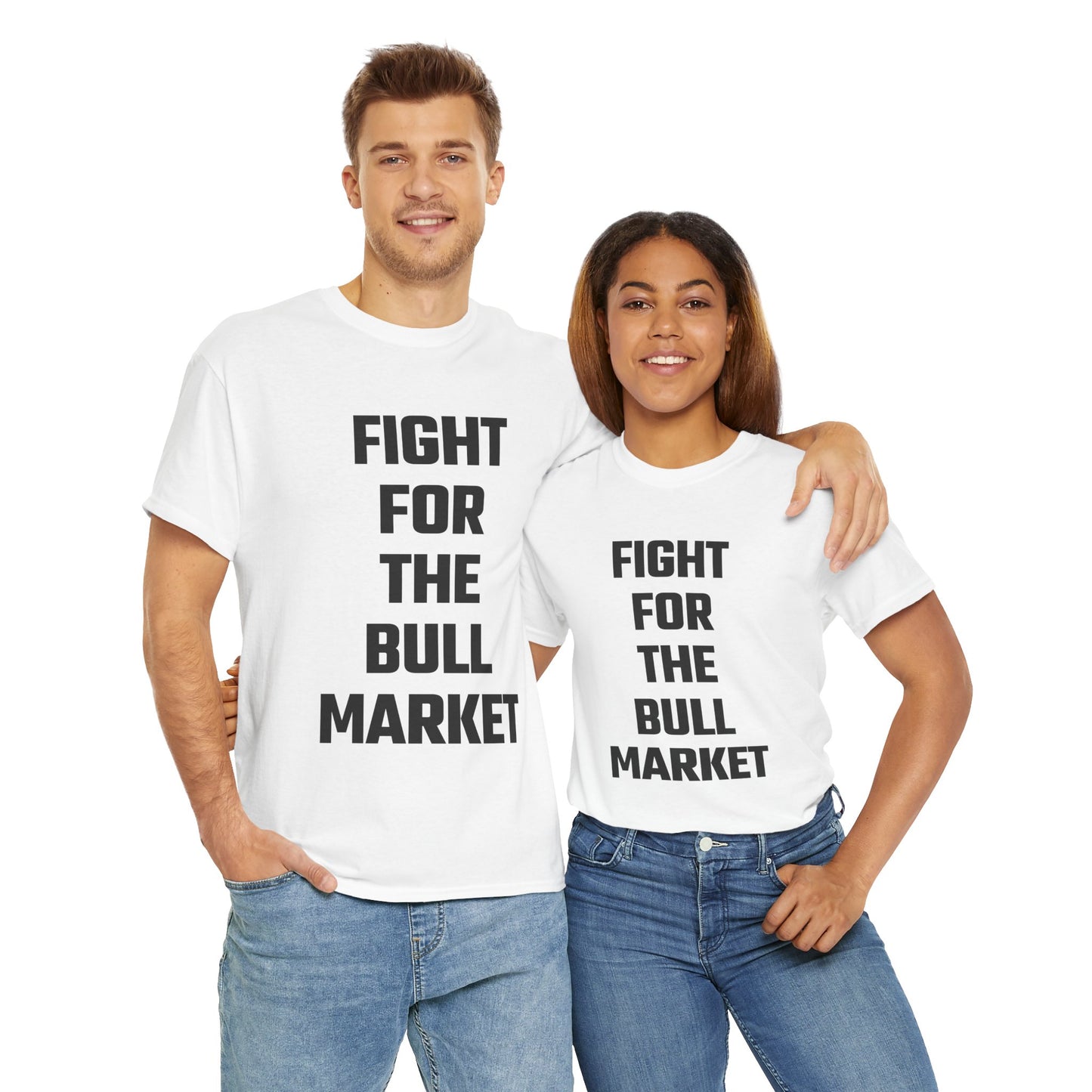 Fight For The Bull Market Graphic Tee - Unisex Cotton T-Shirt