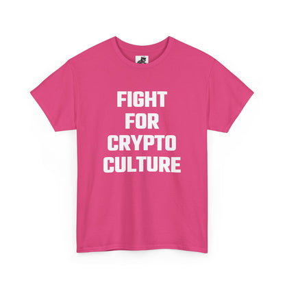 Fight For Crypto Culture Graphic Tee - Unisex Cotton T-Shirt