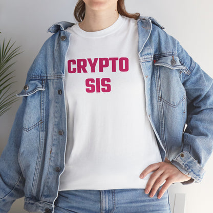 Crypto Sis (Version 2) Graphic Tee - Unisex Cotton T-Shirt