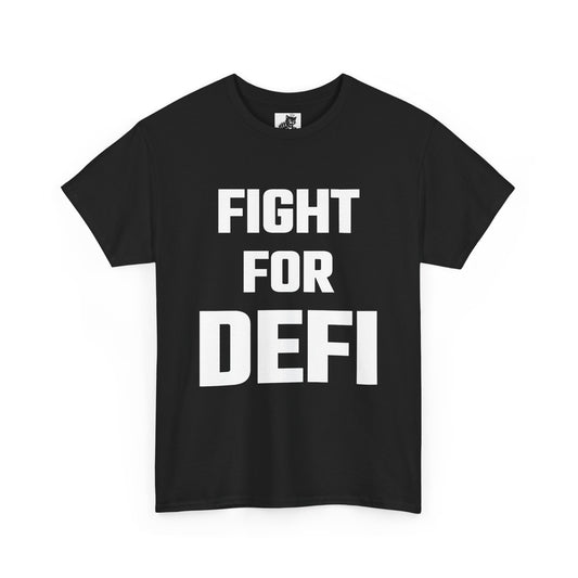 Fight for Defi Graphic Tee - Unisex Cotton T-Shirt