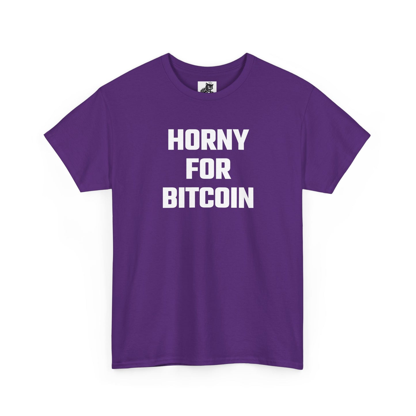 Horny For Bitcoin Crypto Themed T-Shirt
