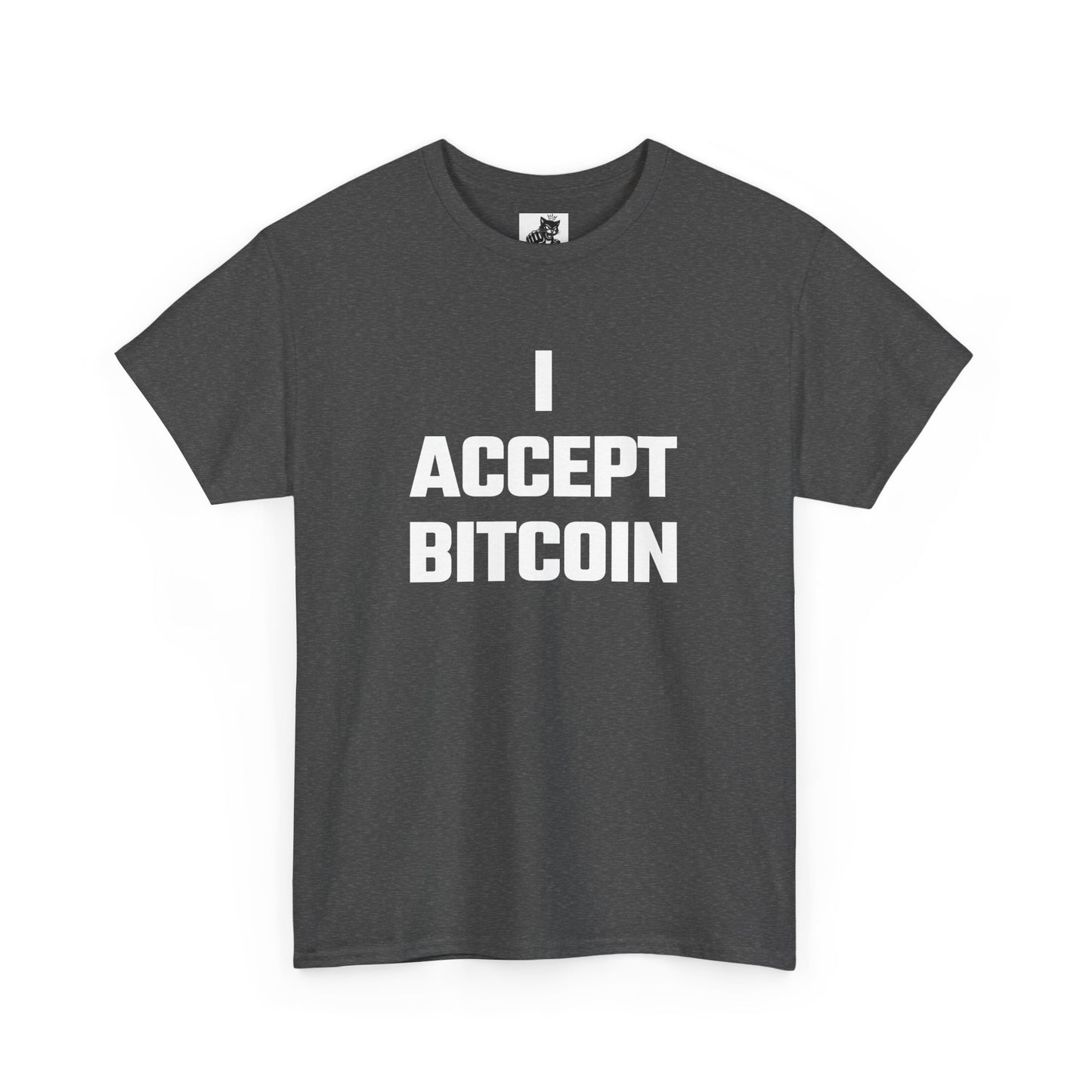 I Accept Bitcoin Graphic Tee - Unisex Cotton T-Shirt