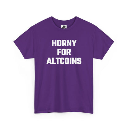 Horny For Altcoins Crypto Themed T-Shirt