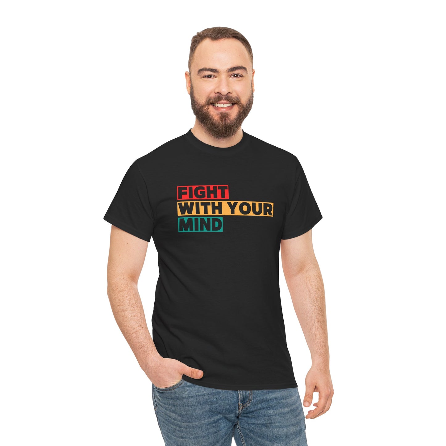 Fight With Your Mind Graphic Tee - Unisex Cotton T-Shirt