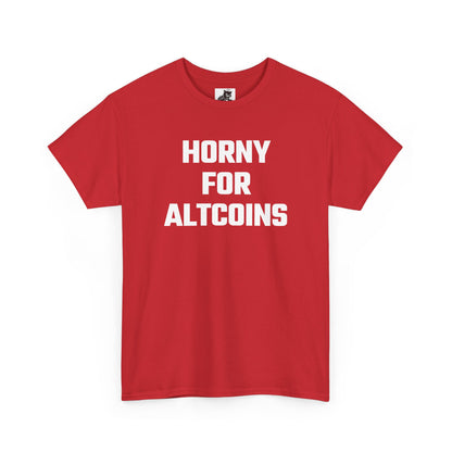 Horny For Altcoins Crypto Themed T-Shirt