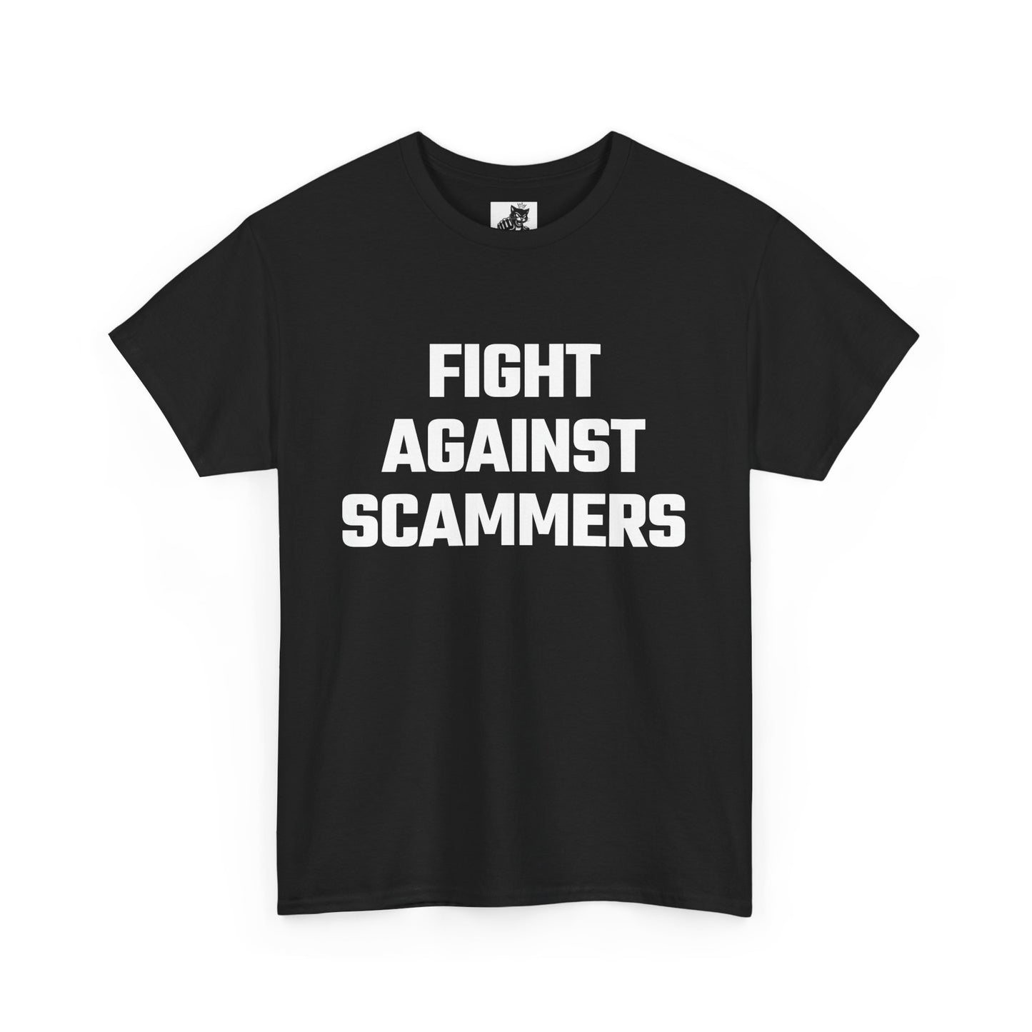 Fight Against Scammers Graphic Tee - Unisex Cotton T-Shirt