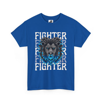 Fighter Lion Graphic Tee - Unisex Cotton T-Shirt