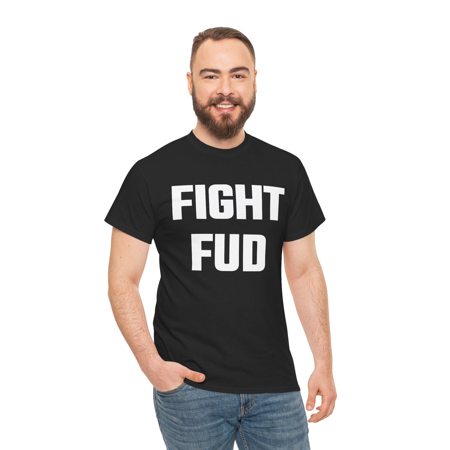Fight FUD Graphic Tee - Unisex Cotton T-Shirt