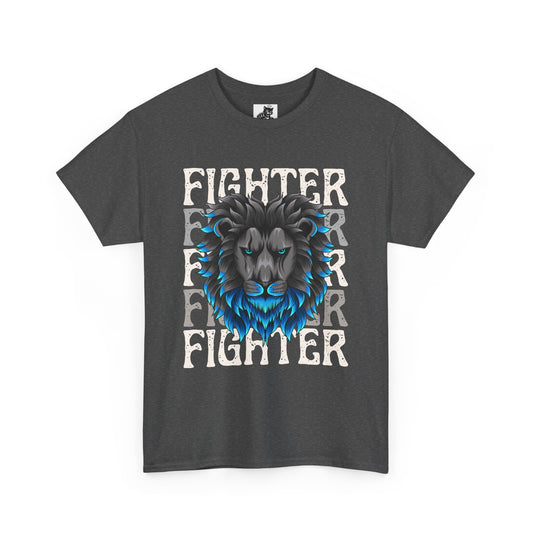 Fighter Lion Graphic Tee - Unisex Cotton T-Shirt