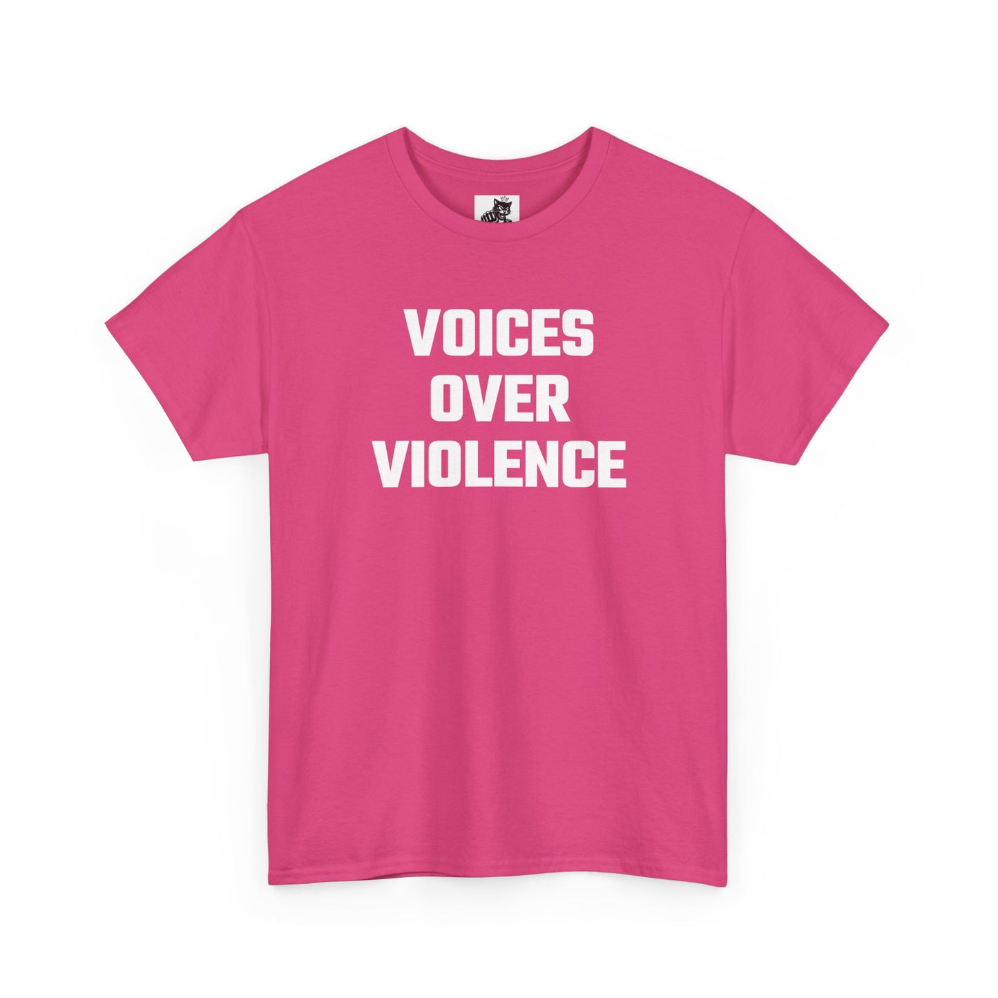 Voices Over Violence Graphic Tee - Unisex Cotton T-Shirt