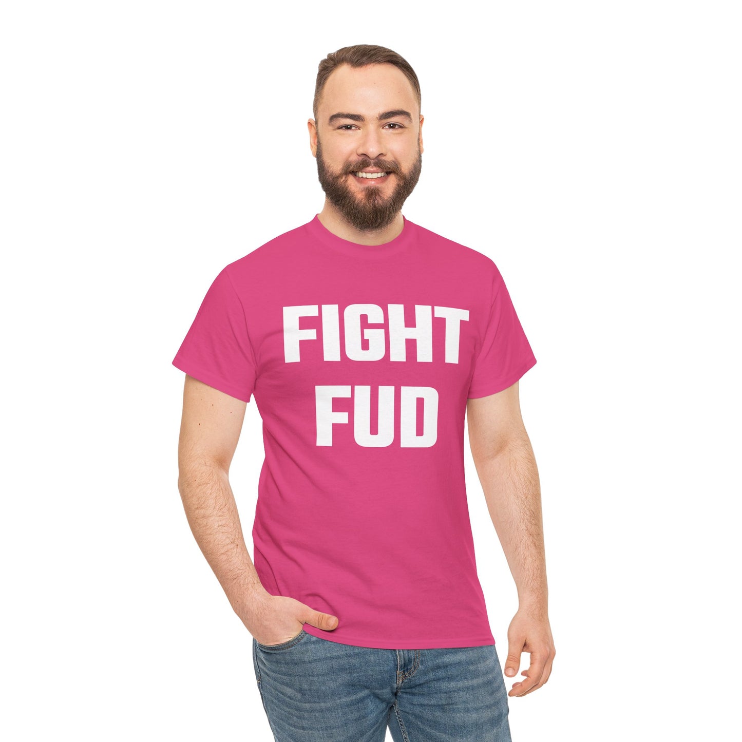 Fight FUD Graphic Tee - Unisex Cotton T-Shirt