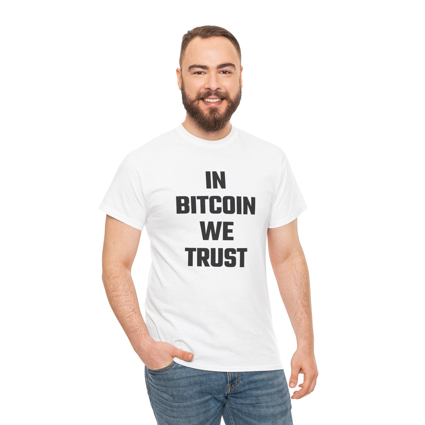 In Bitcoin We Trust Graphic Tee - Unisex Cotton T-Shirt