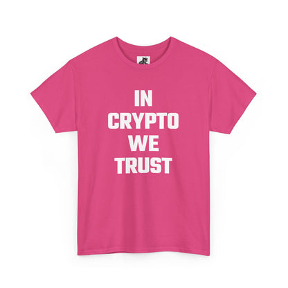 In Crypto We Trust Graphic Tee - Unisex Cotton T-Shirt