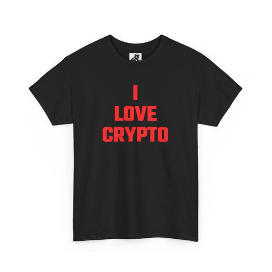 I Love Crypto (Version 3) Graphic Tee - Unisex Cotton T-Shirt
