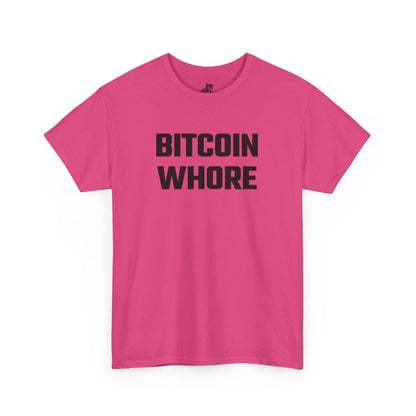 Bitcoin Whore (Version 2) Graphic Tee - Unisex Cotton T-Shirt