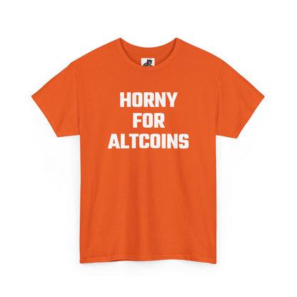 Horny For Altcoins Crypto Themed T-Shirt