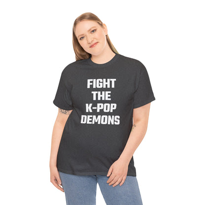 Fight The K-Pop Demons Graphic Tee - Unisex Cotton T-Shirt