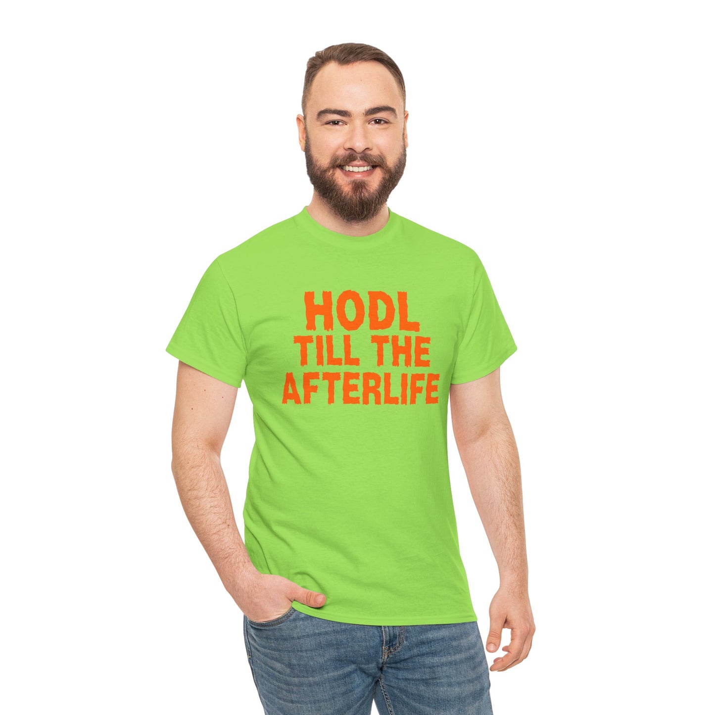 HODL Till The Afterlife Graphic Tee - Crypto Halloween T-Shirt