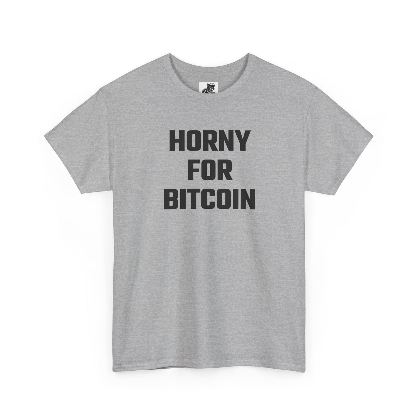 Horny For Bitcoin Crypto Themed T-Shirt