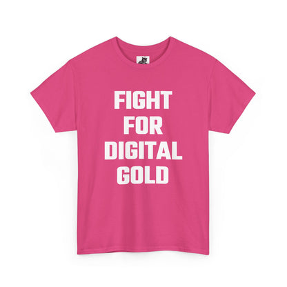 Fight For Digital Gold Graphic Tee - Unisex Cotton T-Shirt