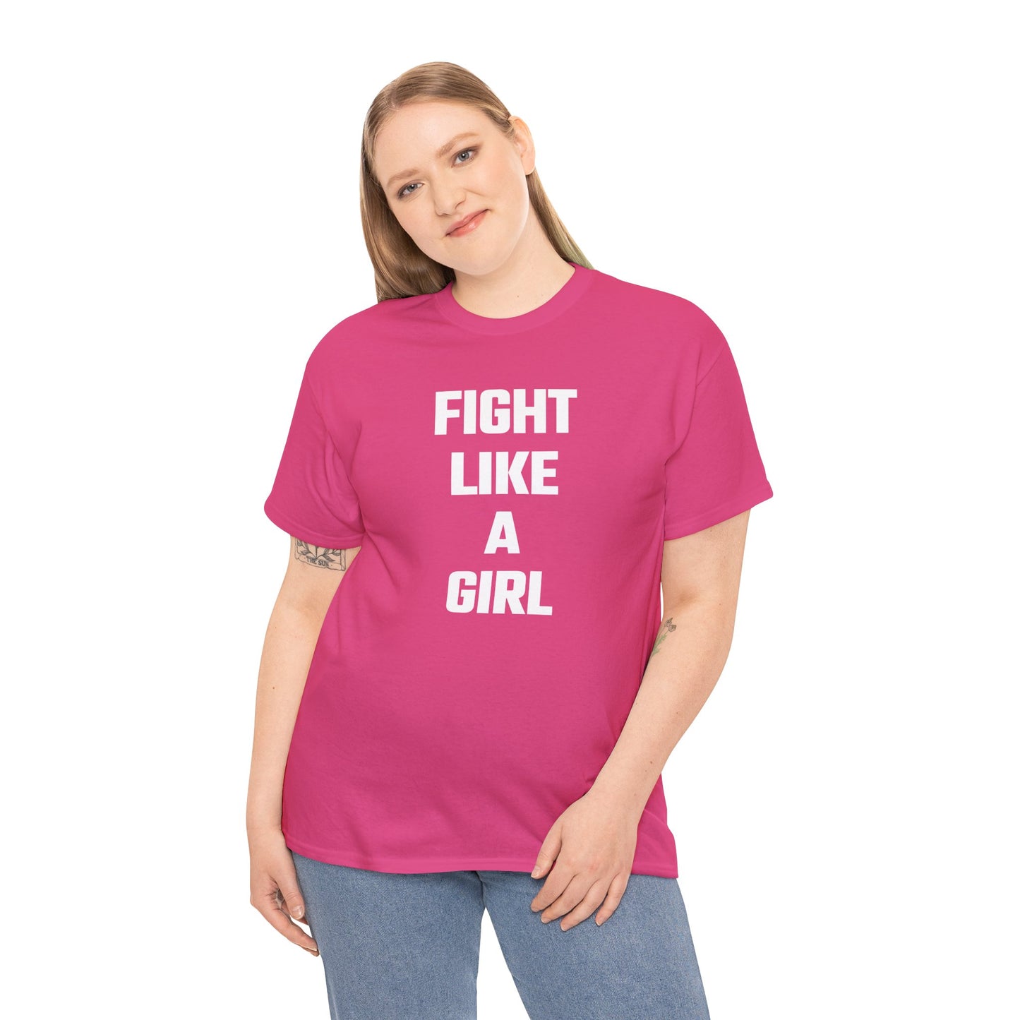 Fight Like A Girl Graphic Tee - Unisex Cotton T-Shirt