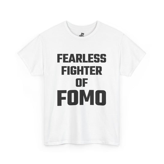 Fearless Fighter of FOMO Graphic Tee - Unisex Cotton T-Shirt