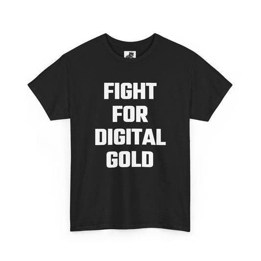 Fight For Digital Gold Graphic Tee - Unisex Cotton T-Shirt