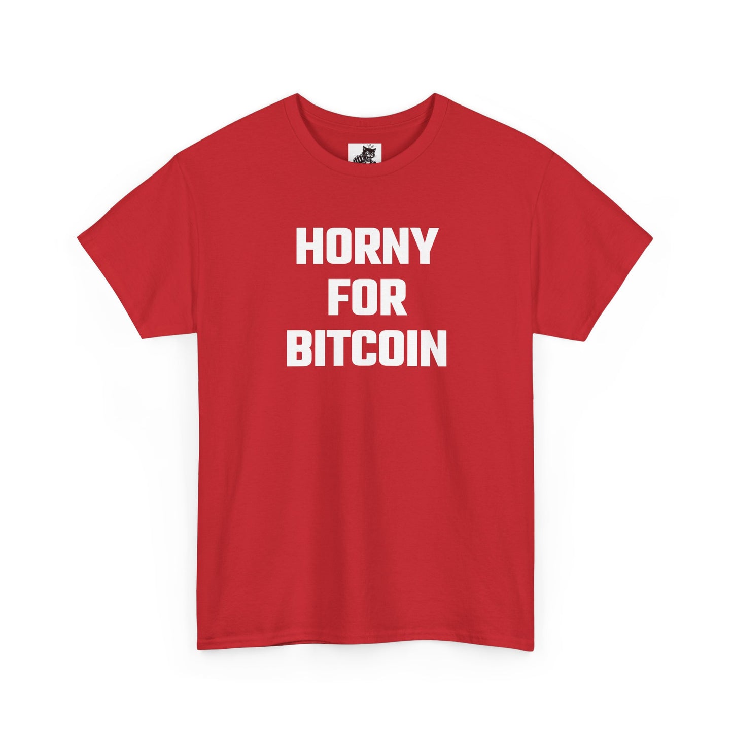 Horny For Bitcoin Crypto Themed T-Shirt