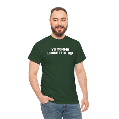 Yo Momma Bought The Top Graphic Tee - Crypto Themed T-Shirt