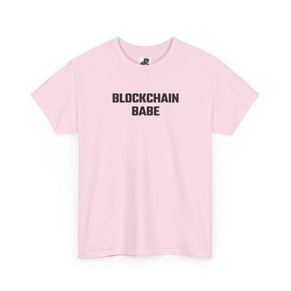 Blockchain Babe Crypto Themed T-Shirt