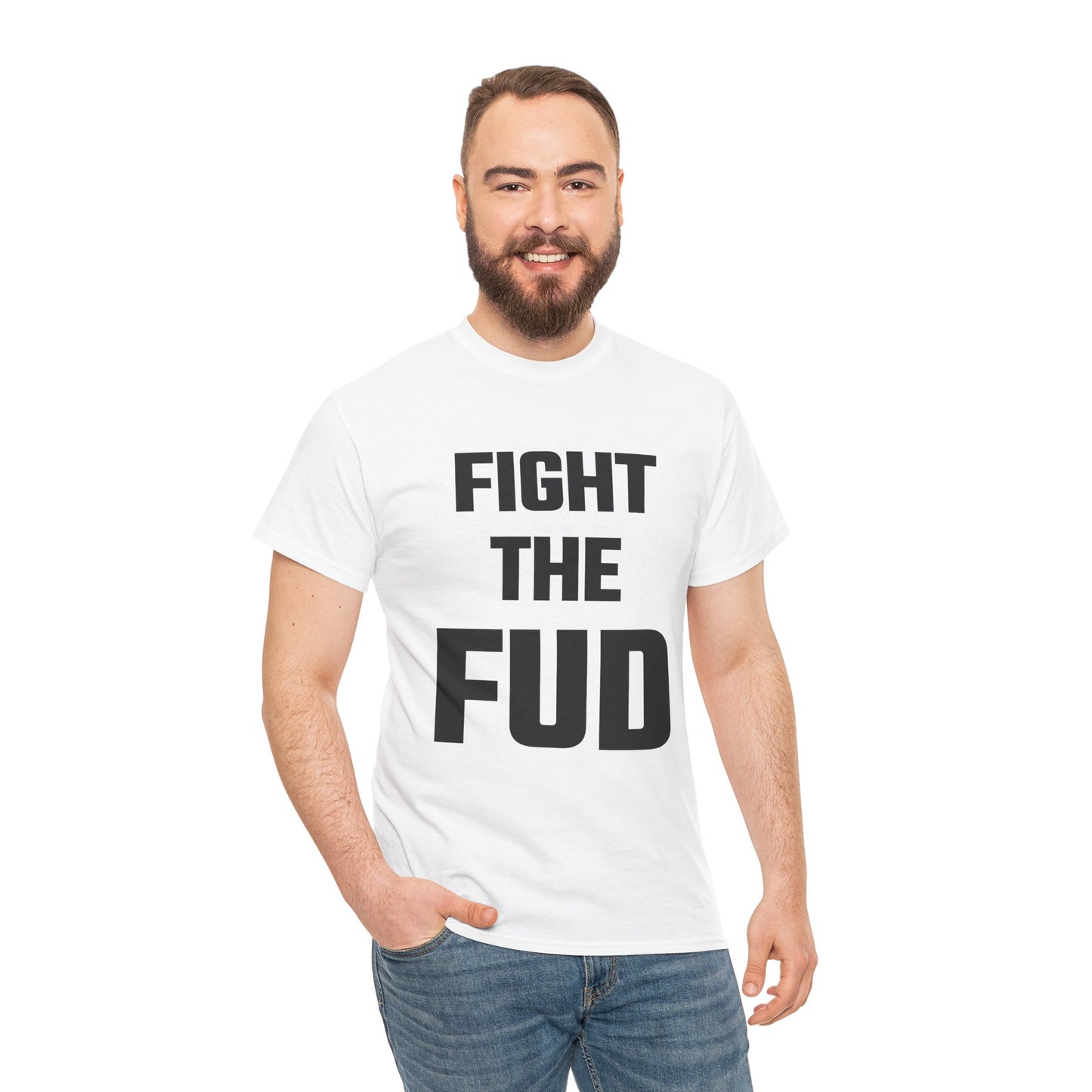 Fight The FUD Graphic Tee - Unisex Cotton T-Shirt