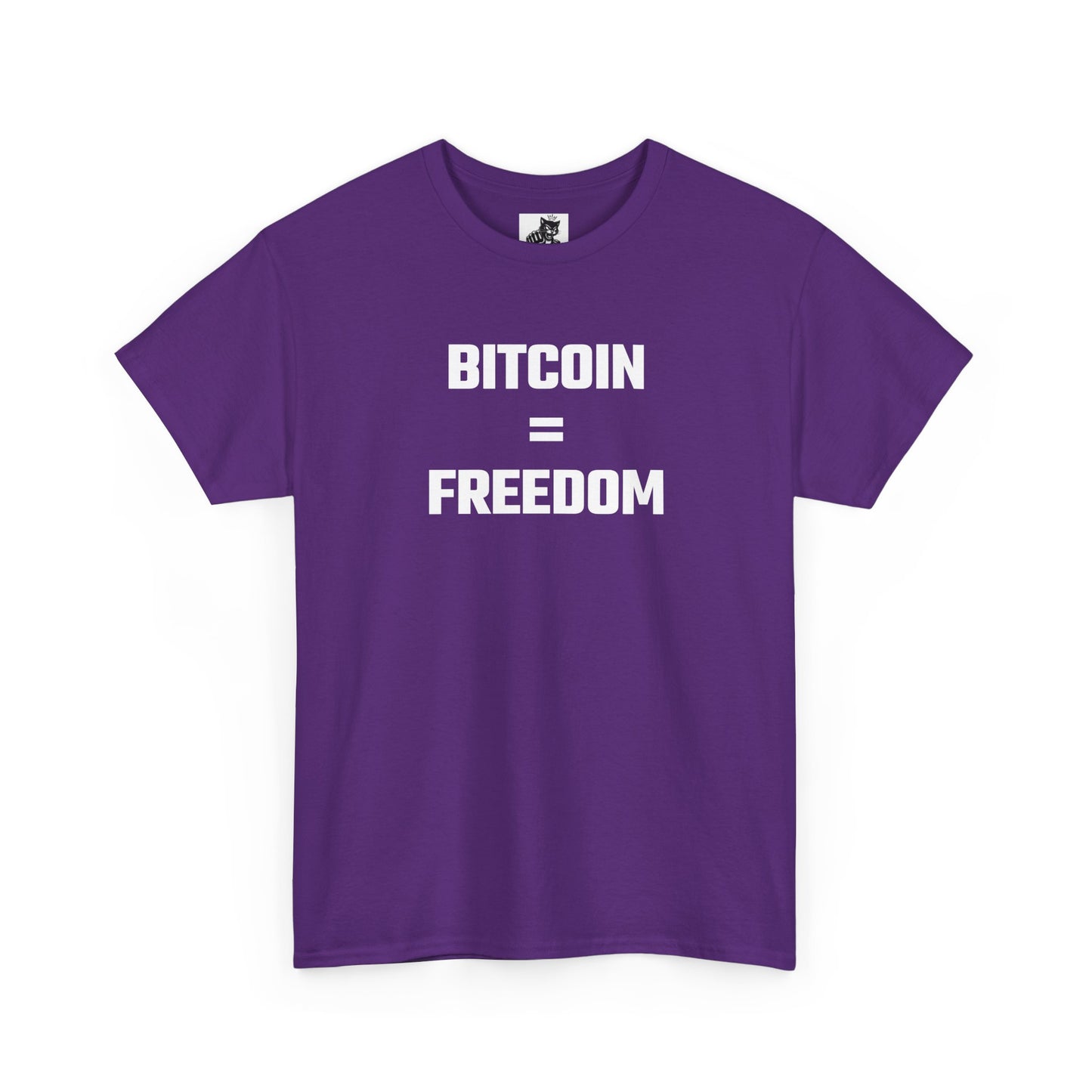 Bitcoin Equals Freedom Crypto Themed T-Shirt