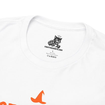 Casting Spells and Pumping Coins Graphic Tee - Crypto Halloween Witch T-Shirt