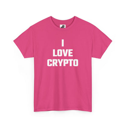I Love Crypto Graphic Tee - Unisex Cotton T-Shirt