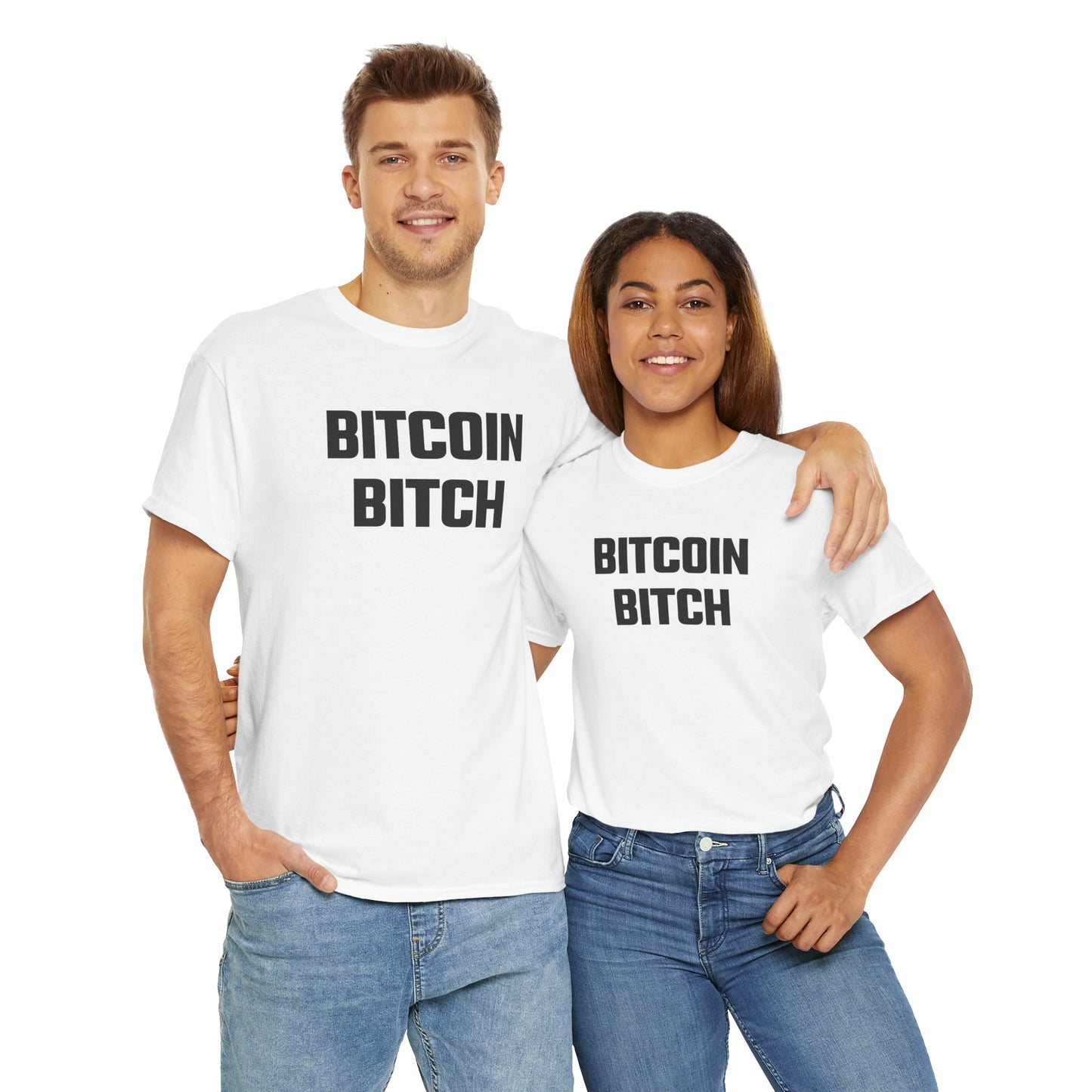 Bitcoin Bitch Graphic Tee - Unisex Cotton T-Shirt