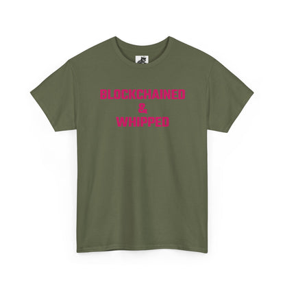 Blockchained And Whipped (Version 2) Crypto Themed T-Shirt