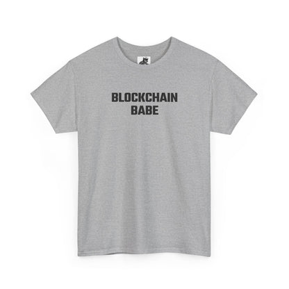 Blockchain Babe Crypto Themed T-Shirt
