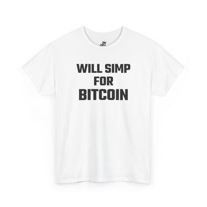 Will Simp For Bitcoin Graphic Tee - Unisex Cotton T-Shirt