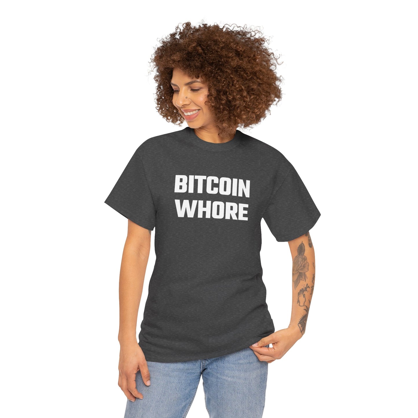 Bitcoin Whore Graphic Tee - Unisex Cotton T-Shirt