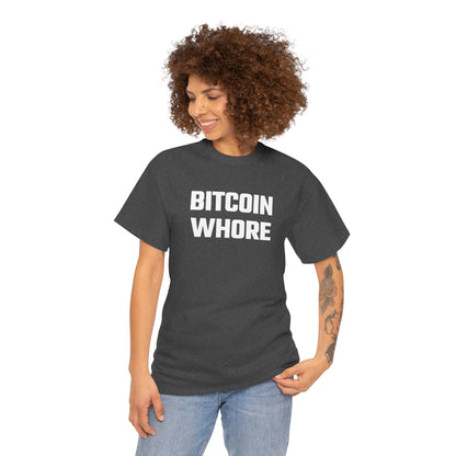 Bitcoin Whore Graphic Tee - Unisex Cotton T-Shirt