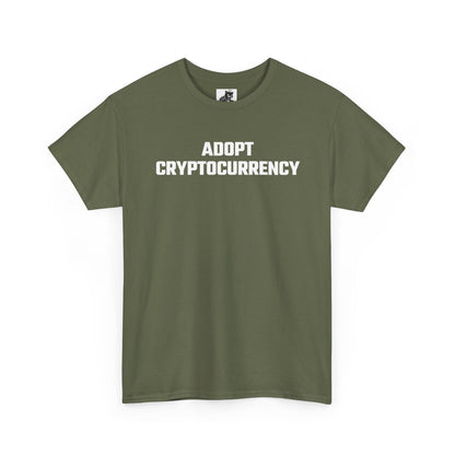 Adopt Cryptocurrency Graphic T-Shirt