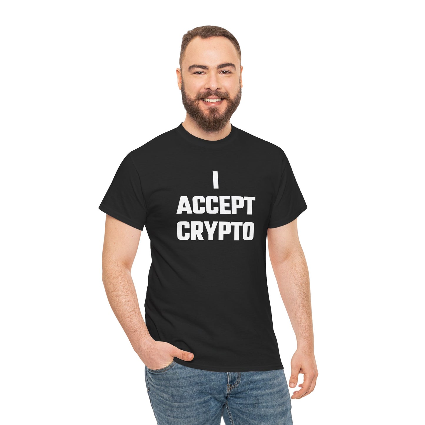 I Accept Crypto Graphic Tee - Unisex Cotton T-Shirt