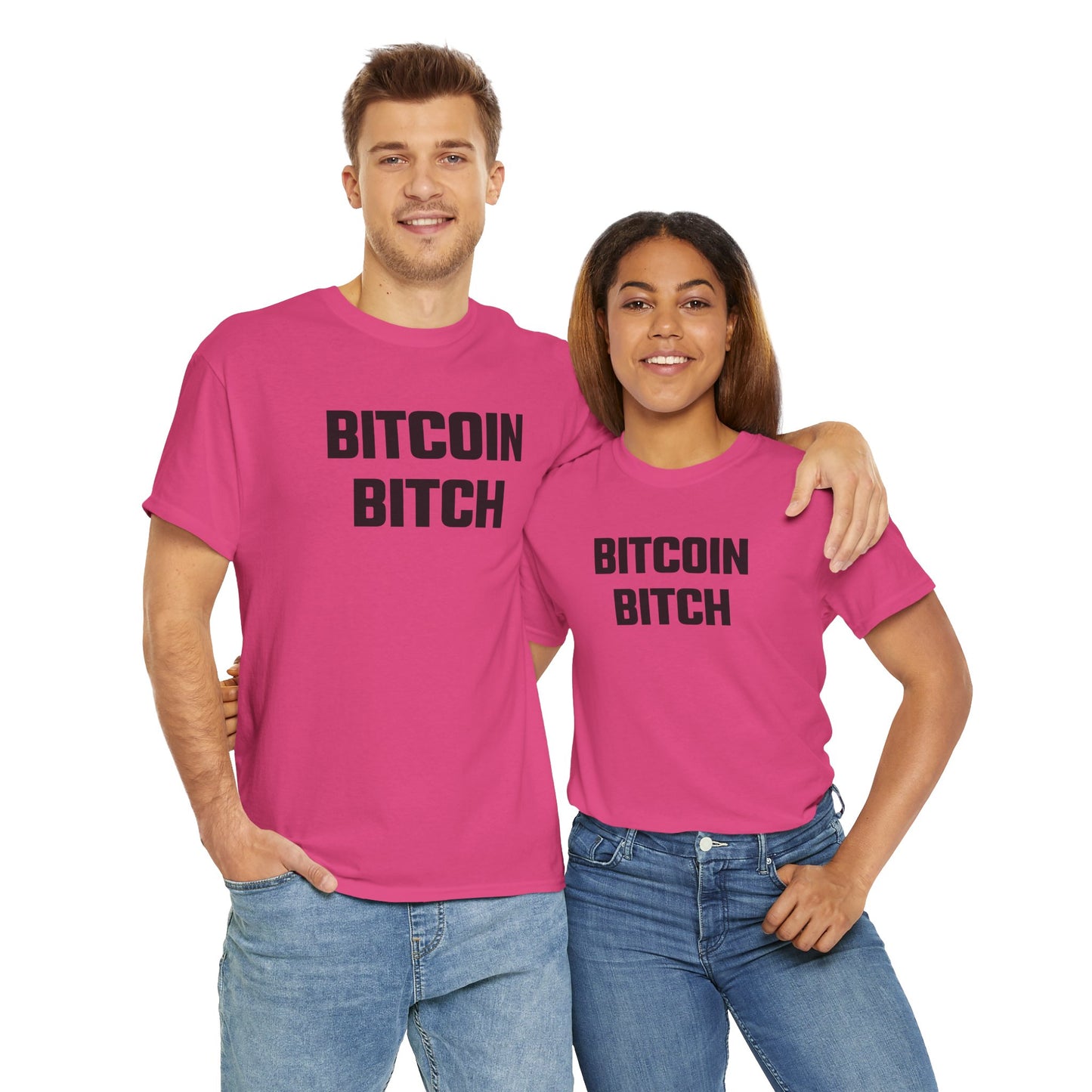 Bitcoin Bitch (Version 2) Graphic Tee - Unisex Cotton T-Shirt