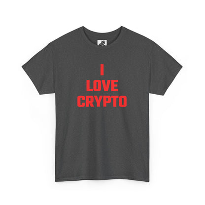 I Love Crypto (Version 3) Graphic Tee - Unisex Cotton T-Shirt
