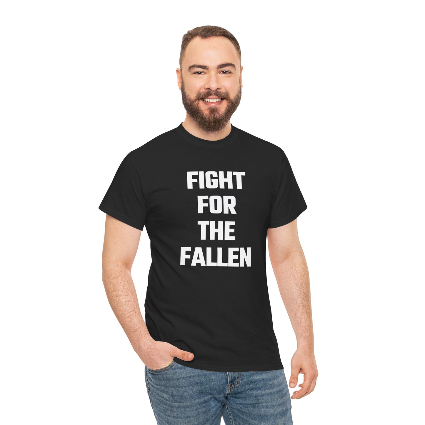 Fight For The Fallen Graphic Tee - Unisex Cotton T-Shirt