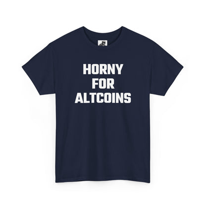 Horny For Altcoins Crypto Themed T-Shirt