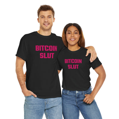 Bitcoin Slut (Version 2) Graphic Tee - Unisex Cotton T-Shirt