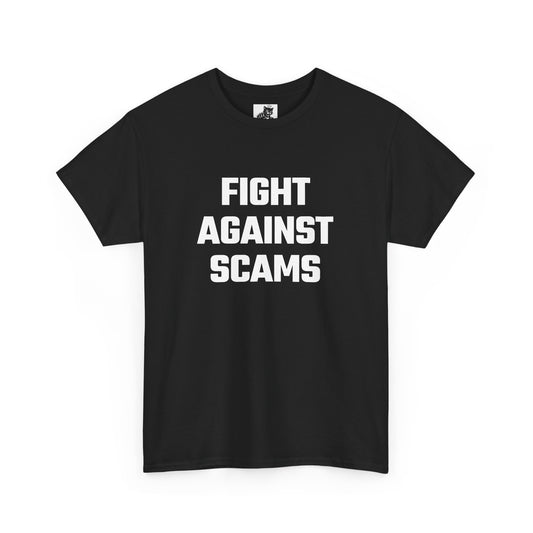 Fight Against Scams Graphic Tee - Unisex Cotton T-Shirt