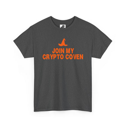 Join My Crypto Coven Graphic Tee - Crypto Halloween Witch T-Shirt
